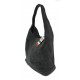 Zamszowy worek , Włoska skórzana torba xl a4 szary shopper bag W356G