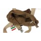 Miękki zamszowy worek na ramię ,pojemny Włoski shopper Vera Pelle ,Beżowy W234T