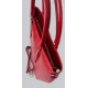 Duża Włoska skórzana torba Vera Pelle ,format A4, Czerwona SB524R