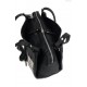 Klasyczna miękka torebka na ramię ,trzy komory ,Włoska skórzana Vera Pelle , Czarna LB35N 