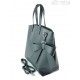 Włoska torba A4 Shopper Bag Vera Pelle Szara grafit SB689G1