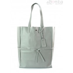 Duży pojemny worek XXL Vera Pelle Shopper bag A4 szary VPX57G