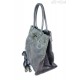 Duża pojemna torba na ramię Shopper Bag szara SB577G