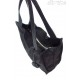 Duża zamszowa torba XXL Shopper bag ,worek Vera Pelle pojemny Czarny WK799N